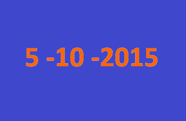 5-10-2015 giorno palindromo, la data 'a doppio senso'