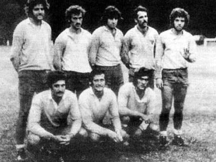 Alcuni dei giocatori della formazione del 'La Plata Rugby' vittima della dittatura argentina alla fine degli anni '70