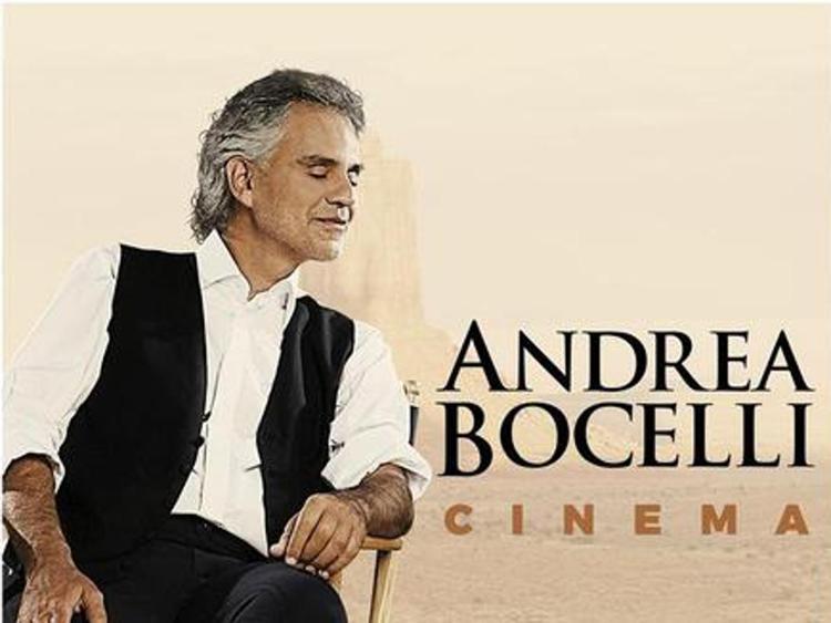 Andrea Bocelli ritratto sulla cover del suo nuovo album 'Cinema'