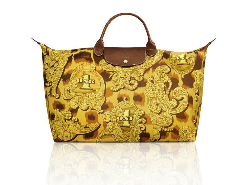 Le Pliage by Jeremy Scott for Longchamp Leopard Flourish Bag