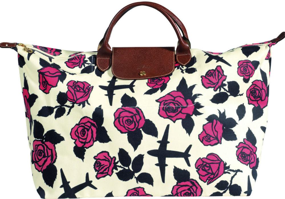 Floral Flights Bag Le Pliage by Jeremy Scott for Longchamp