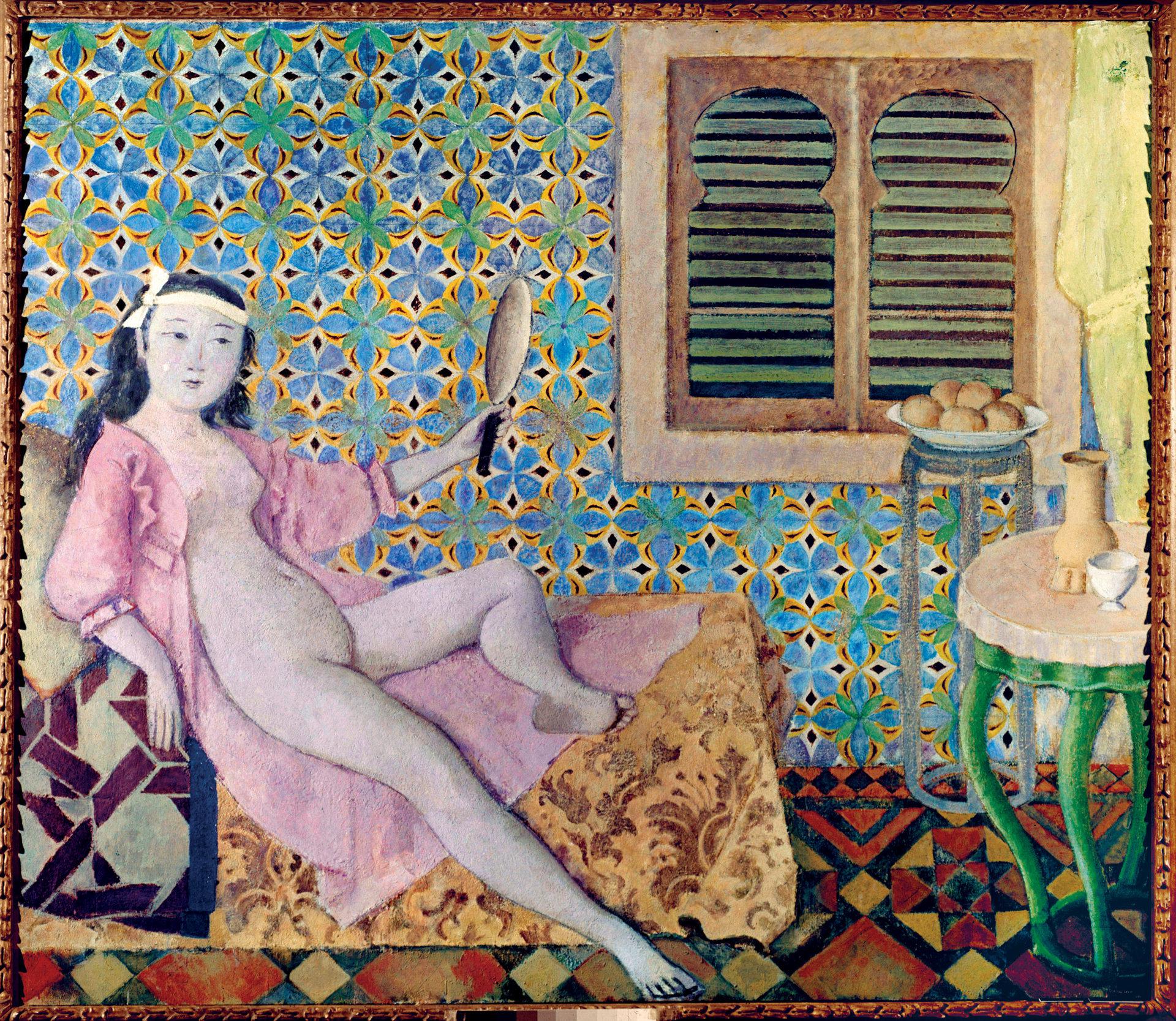 Balthus, 'La Chambre turque', 1963-1966, caseina e tempera su