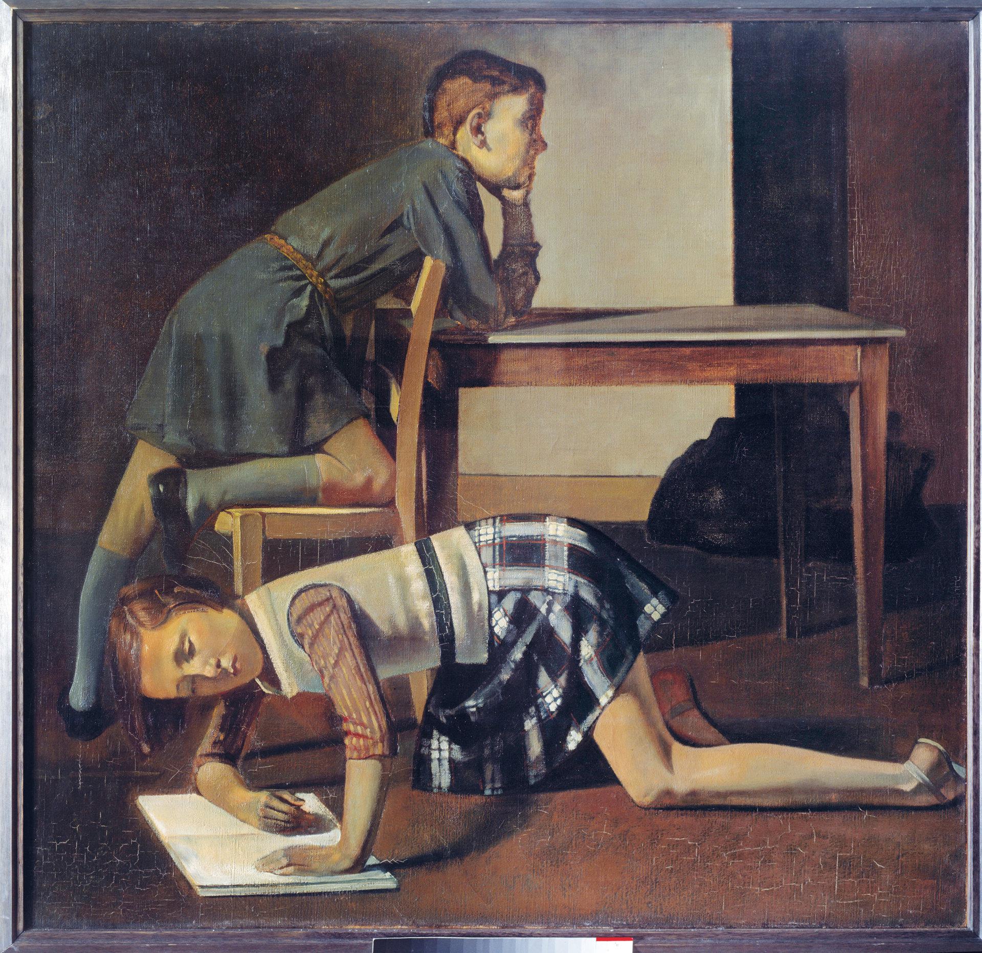 Balthus, 'Les Enfants Blanchard', 1937, olio su tela, Paris, Musée national Picasso © Balthus © MONDADORI PORTFOLIO/Leemage/Paris, Musée Picasso/Photo Josse (Scuderie del Quirinale)