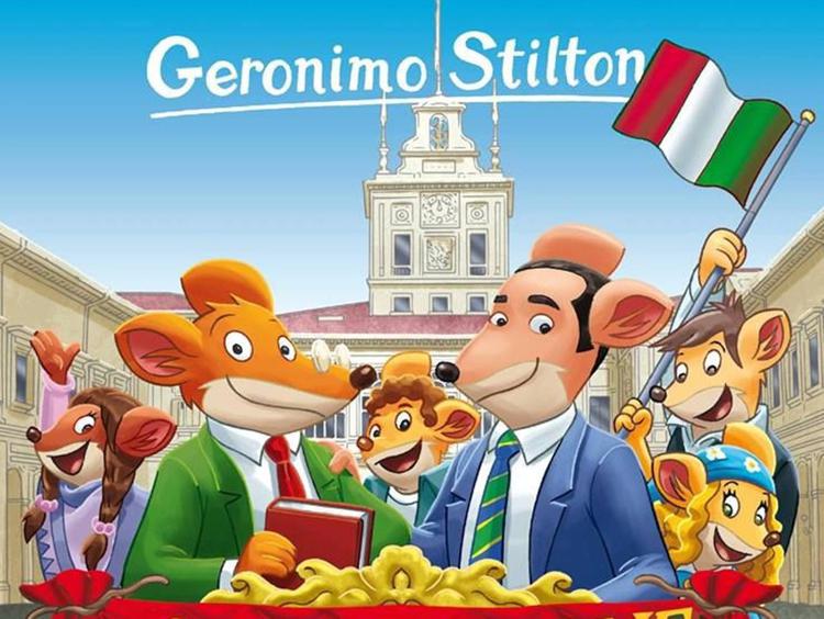 La copertina del libro con Geronimo Stilton e il topo-Garante