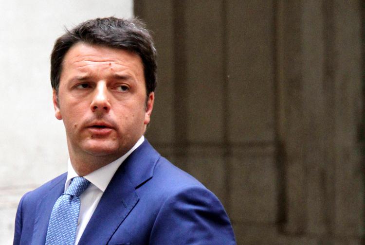 Il Presidente del Consiglio Matteo Renzi (Foto Infophoto)