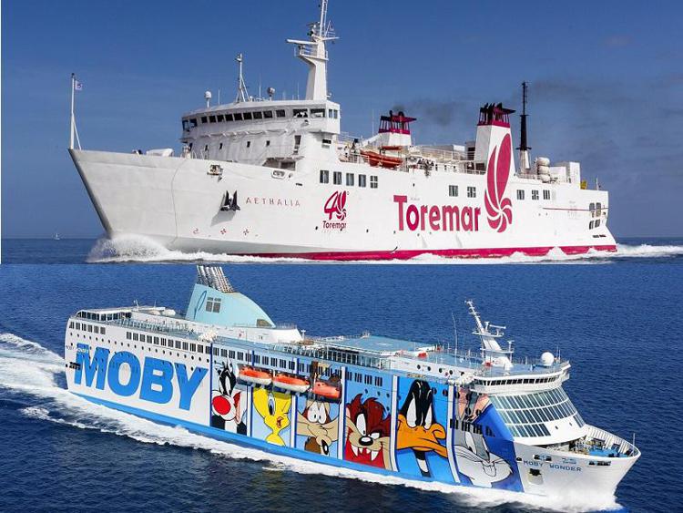 Moby e Toremar, più collegamenti con l'Isola d'Elba. Incrementato anche il numero delle navi