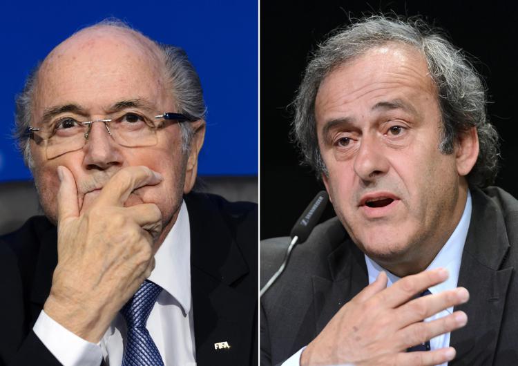 Sepp Blatter e  Michel Platini  - AFP