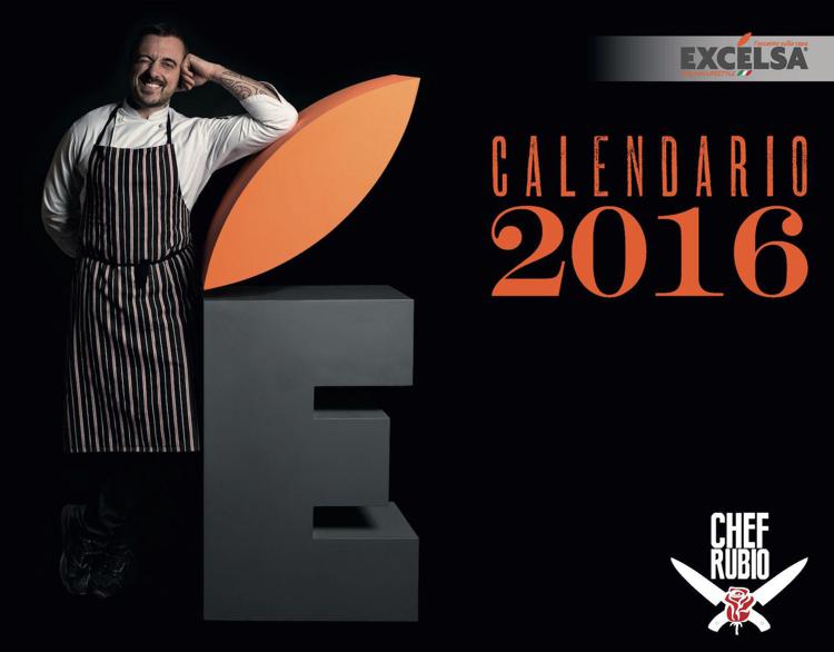 Tra padelle e mattarelli il calendario 2016 di Chef Rubio