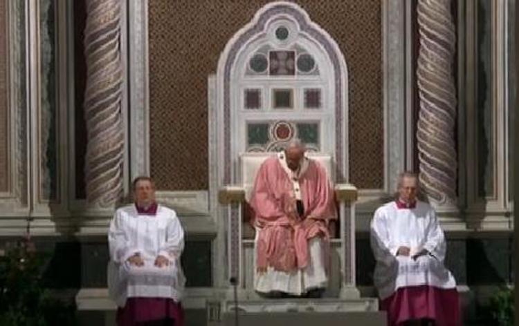Papa Francesco nella Basilica di San Giovanni in Laterano