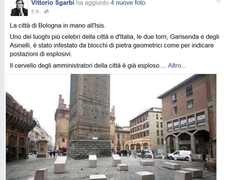 Il post di Vittorio Sgarbi