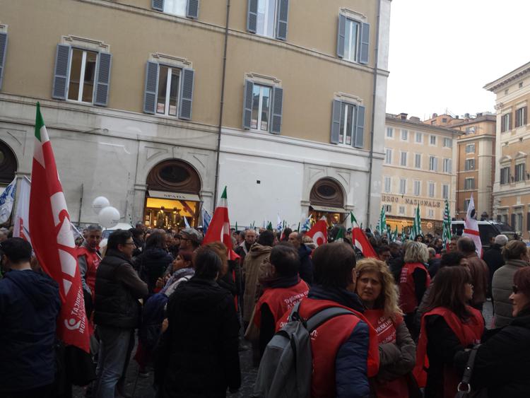 La manifestazione dei patronati a Roma