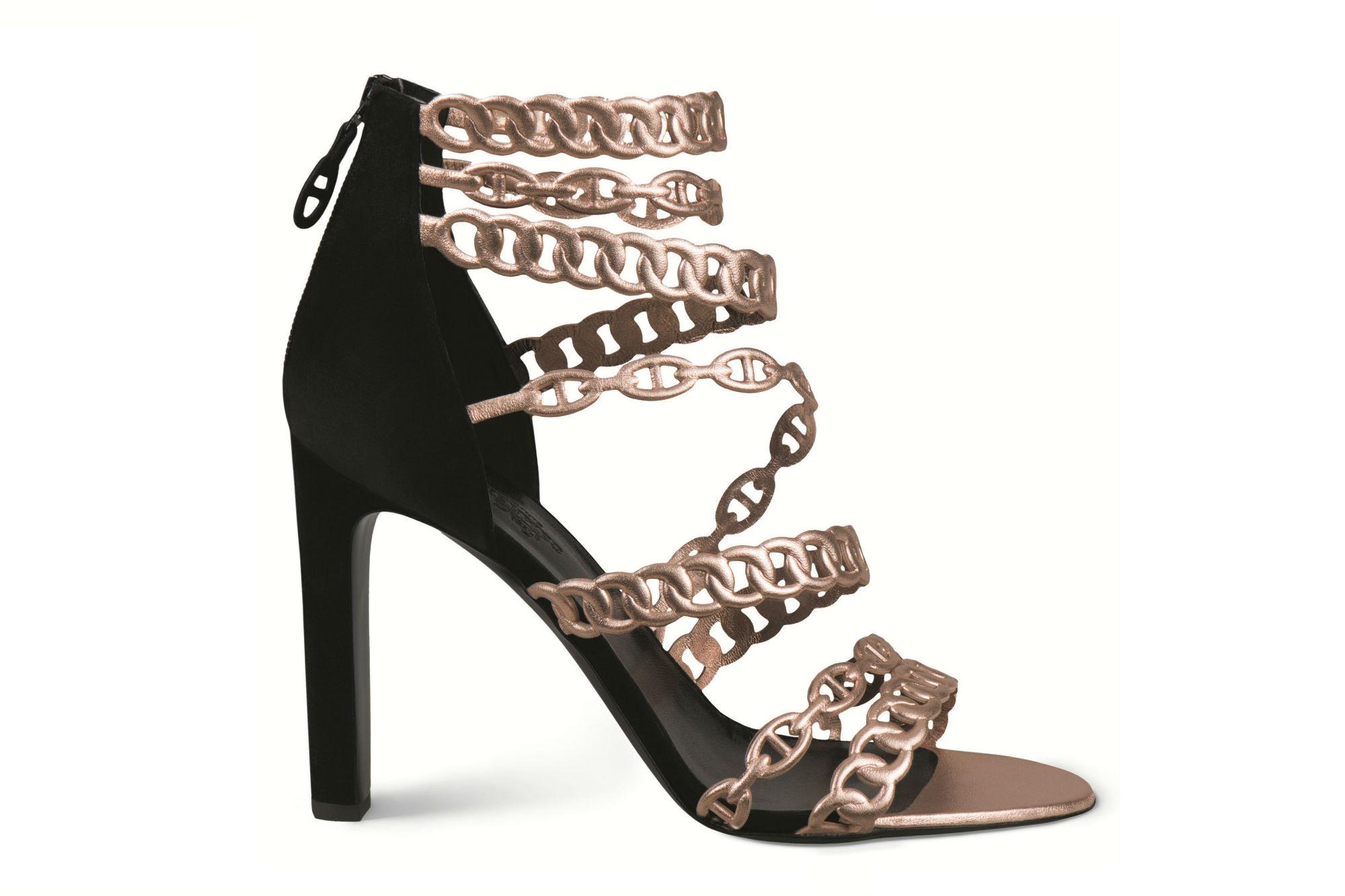 Sandali chain proposti da Hermès per Natale