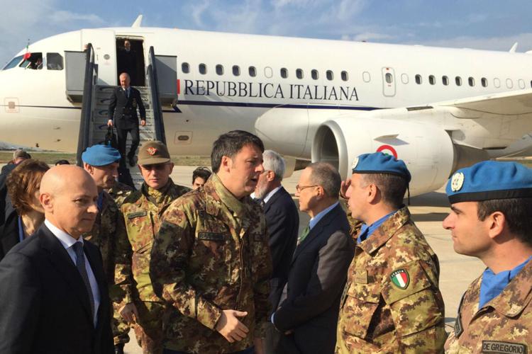 Renzi arriva a Beirut (Adnkronos)