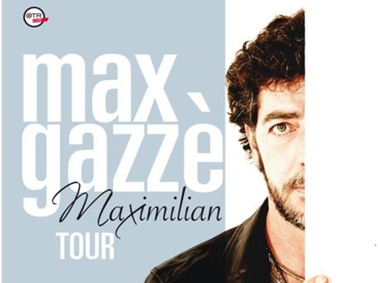 Max Gazzè fotografato sulal locandina del Maximilian Tour