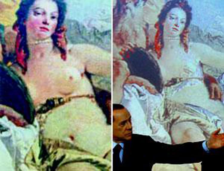 Italia-Iran: Fi tuona su statue coperte ma anche Cav coprì seno del Tiepolo