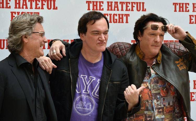 Nella foto da sinistra Kurt Russell, Quentin Tarantino e Michael Madsen (Afp) - AFP