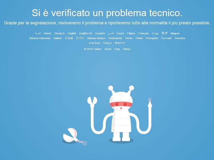 L'home page di Twitter