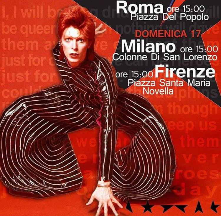 David Bowie: i fan italiani organizzano tre flashmob per ricordarlo