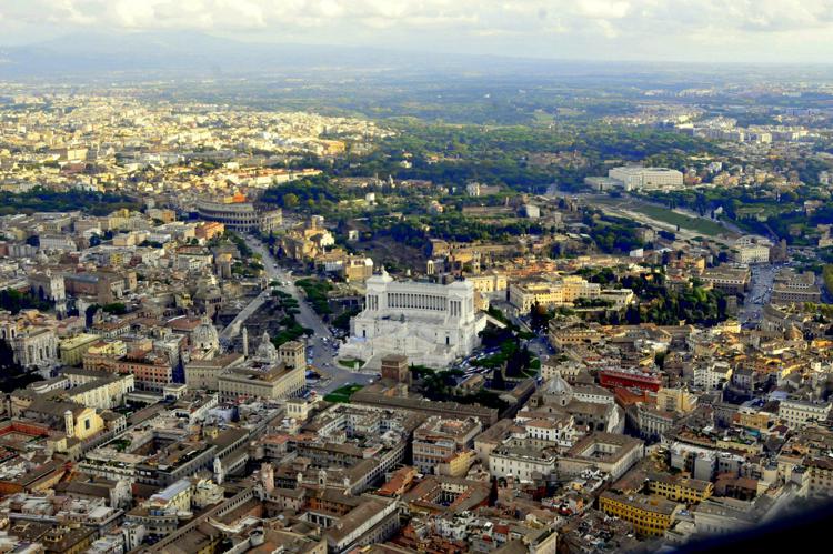 Vista aerea di Roma (Fotogramma) - FOTOGRAMMA