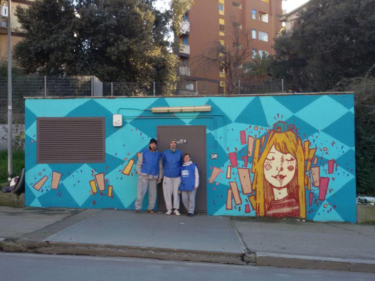 Roma: operazione decoro a stazione Battistini, pulizia straordinaria e murales