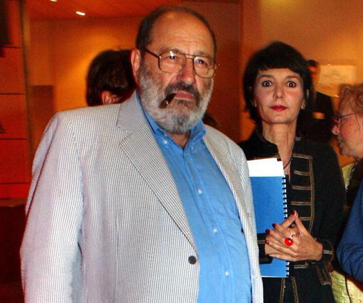 Umberto Eco con Elisabetta Sgarbi (Fotogramma) - FOTOGRAMMA