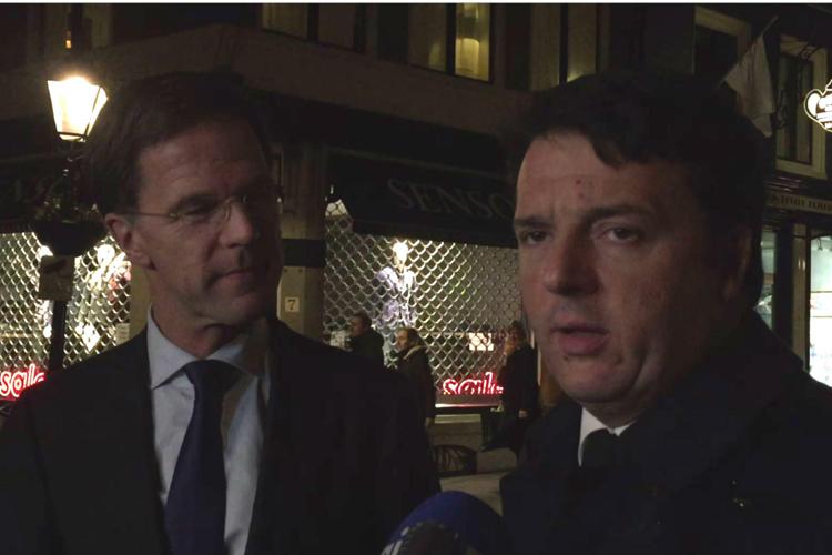 Ue: Renzi, fiducia in Rutte per migliorare idee in Europa