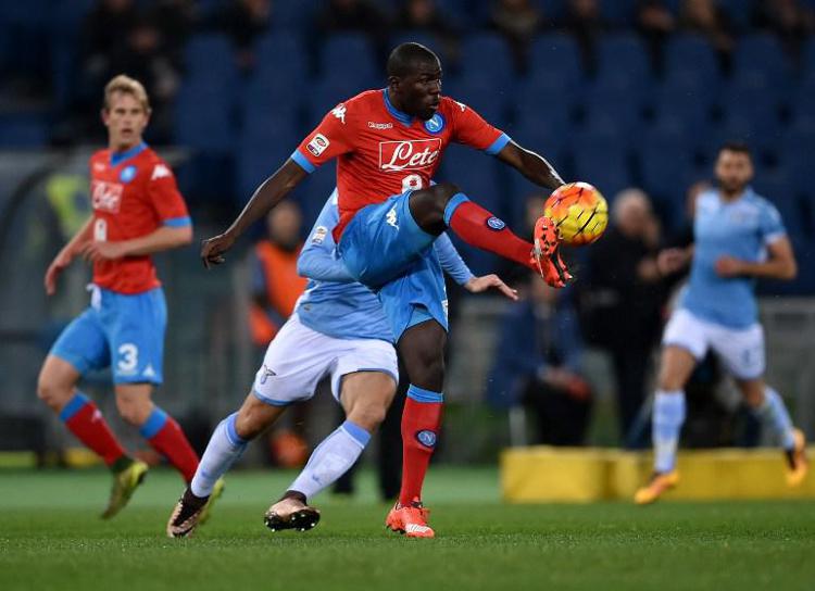 Kalidou Koulibaly in campo contro la Lazio (Afp) - AFP