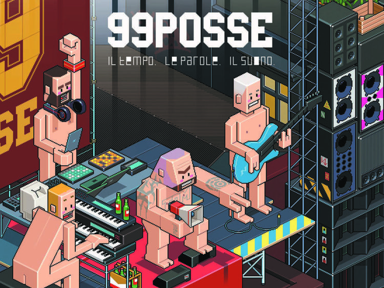 La copertina del nuovo album dei 99 Posse, firmata da Totto Renna