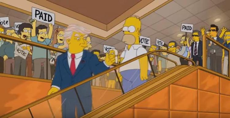 Donald Trump in un episodio dei Simpson