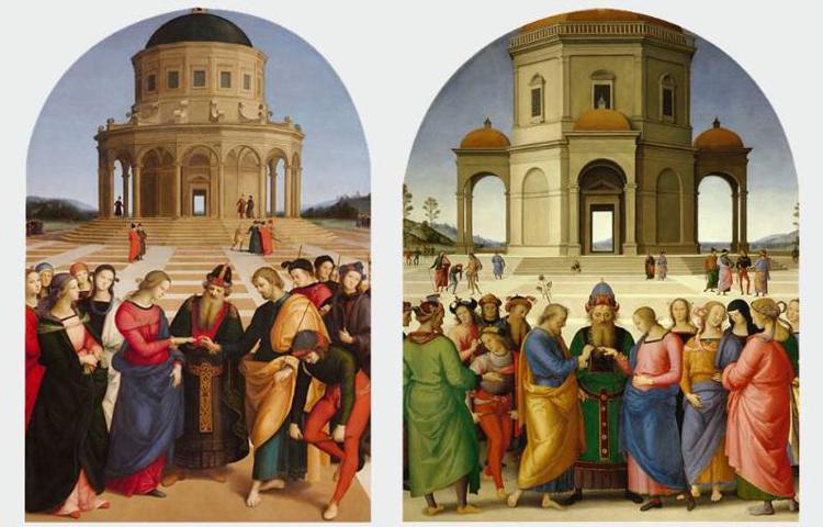 Mostre: a Brera dialogo tra Raffaello e Perugino su Sposalizio della Vergine