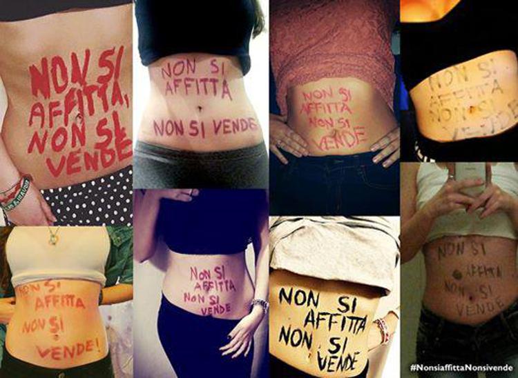 L'iniziativa delle donne della Lega contro l'utero in affitto (Facebook /Matteo Salvini)