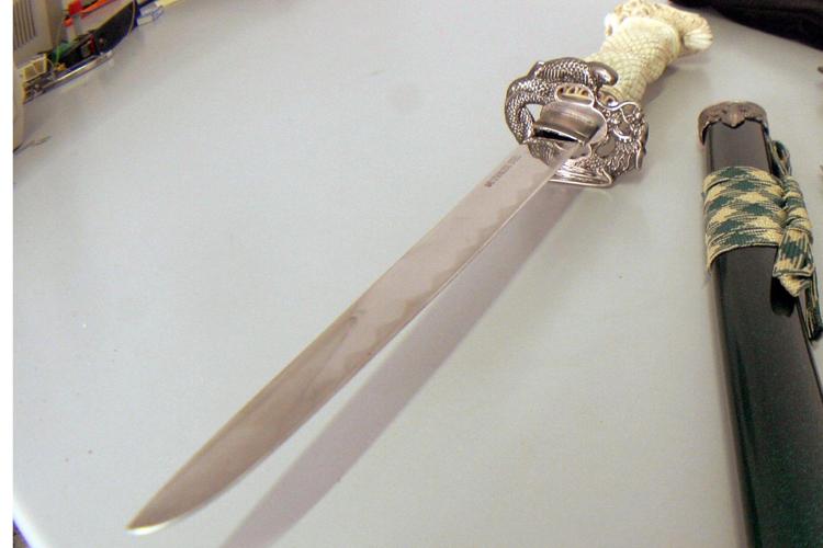 La spada giapponese katana, immagine di repertorio (Fotogramma)