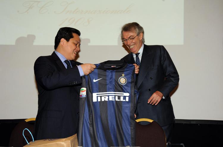 Massimo Moratti con il presidente dell'Inter, Erick Thohir (foto Fotogramma) - FOTOGRAMMA
