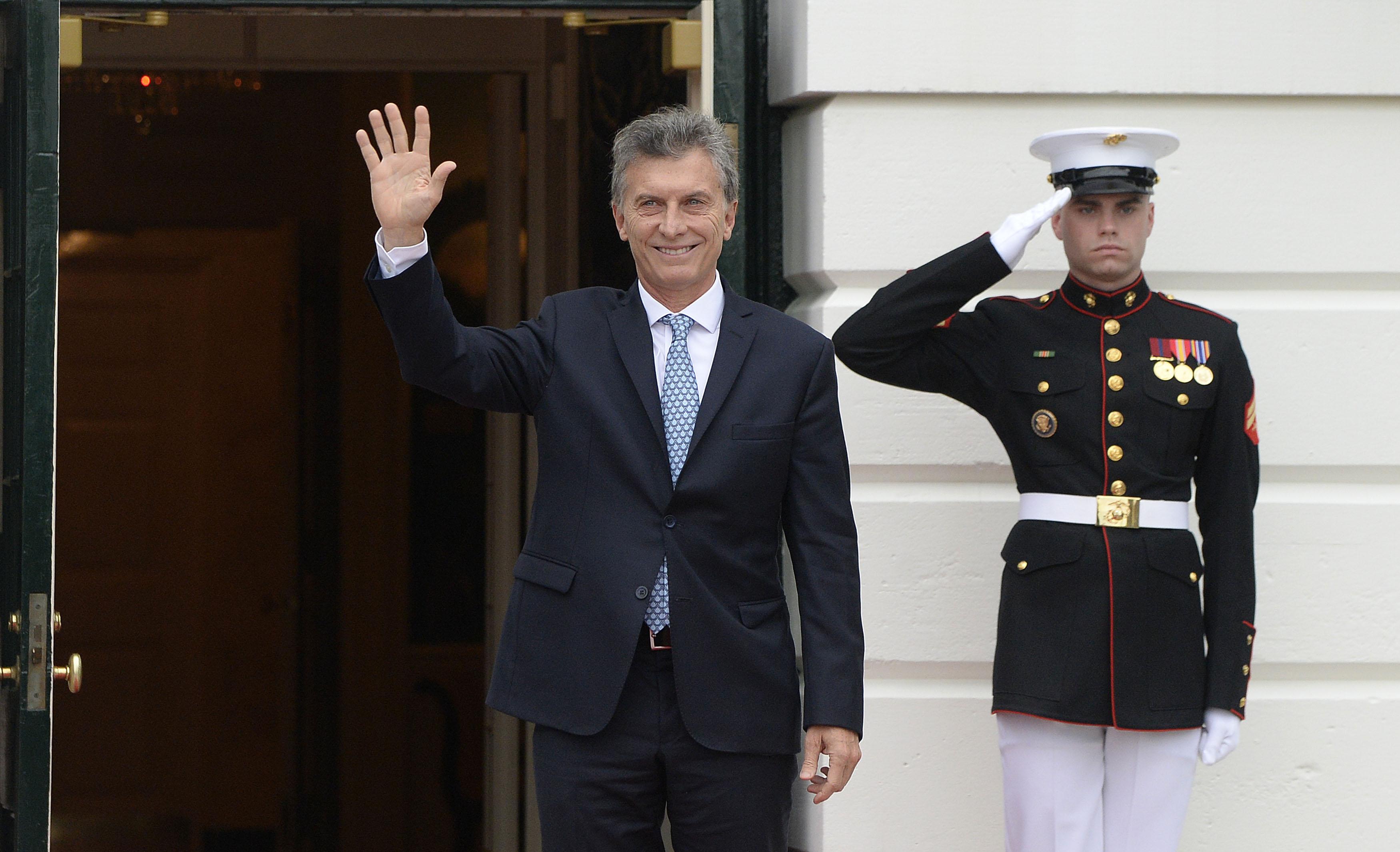 Il presidente argentino, Mauricio Macri (foto Afp)