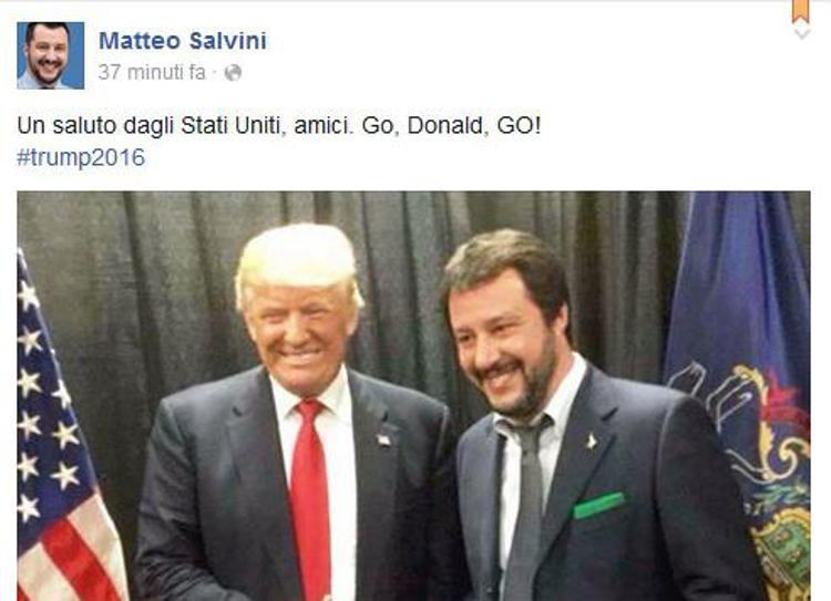 Il post di Matteo Salvini su Facebook