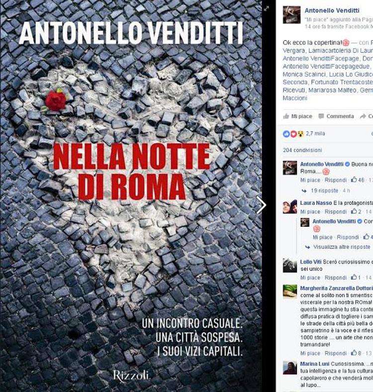 Dal profilo Facebook di Antonello Venditti