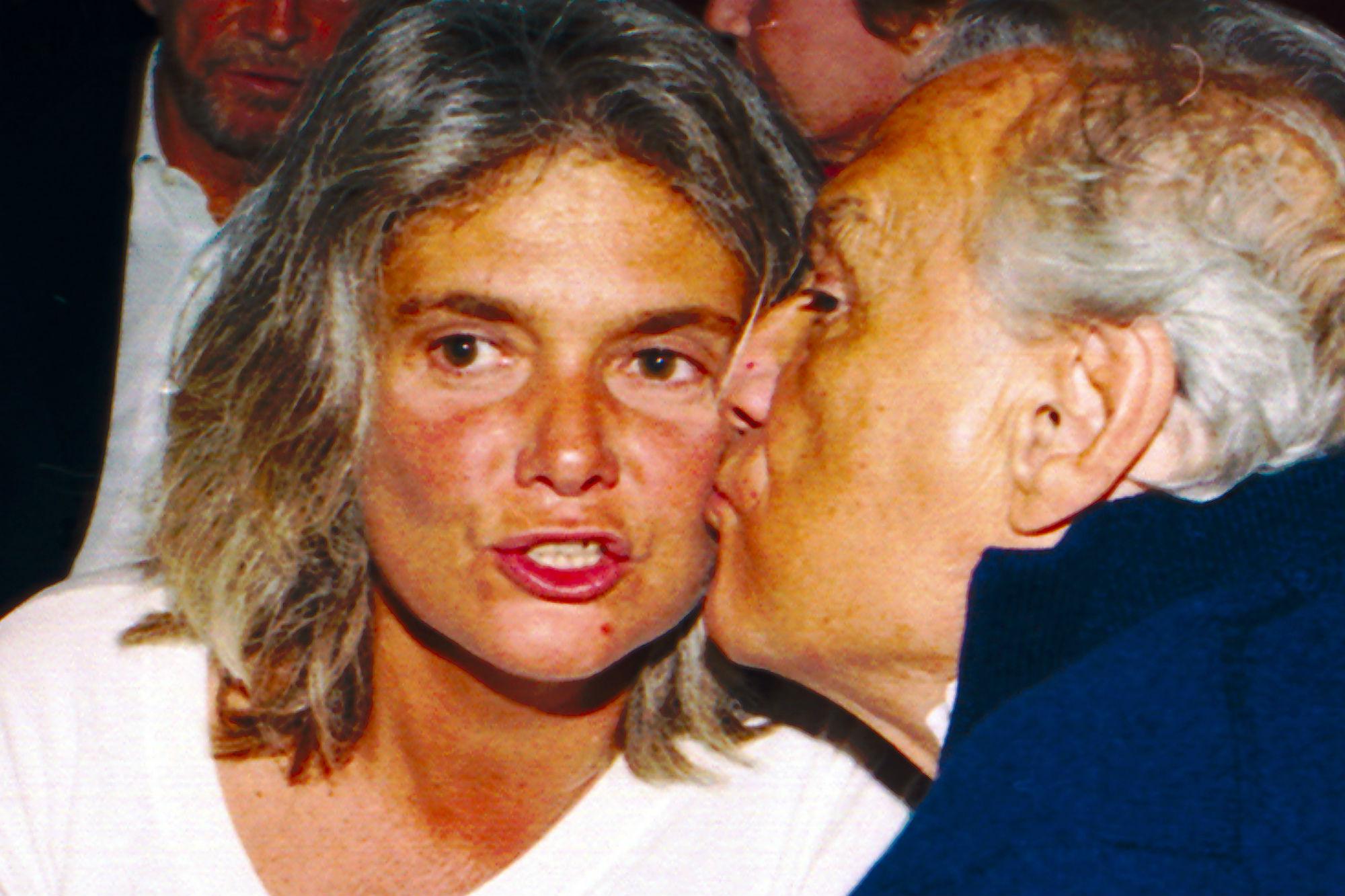 Giorgio Albertazzi con l'ultima moglie, Pia de' Tolomei (Fotogramma)