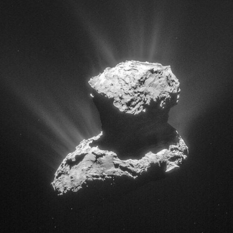 La cometa 67/P  su cui Rosetta ha trovato ingredienti per la vita (Foto ESA)  