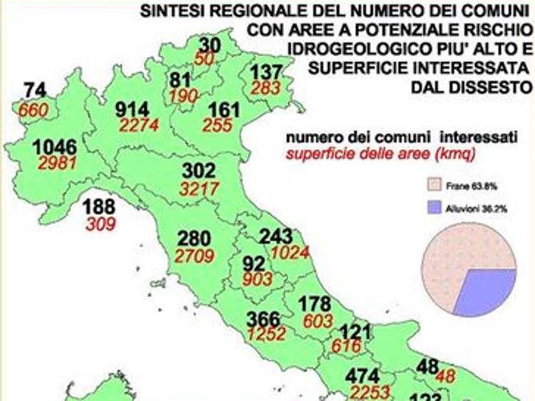 Territorio: Legambiente, in 31% Comuni interi quartieri costruiti in aree a rischio