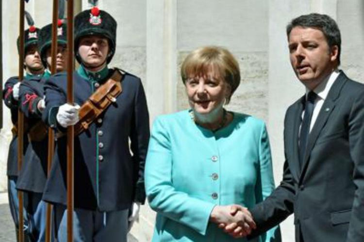 Angela Merkel e Matteo Renzi (Foto Afp) - AFP