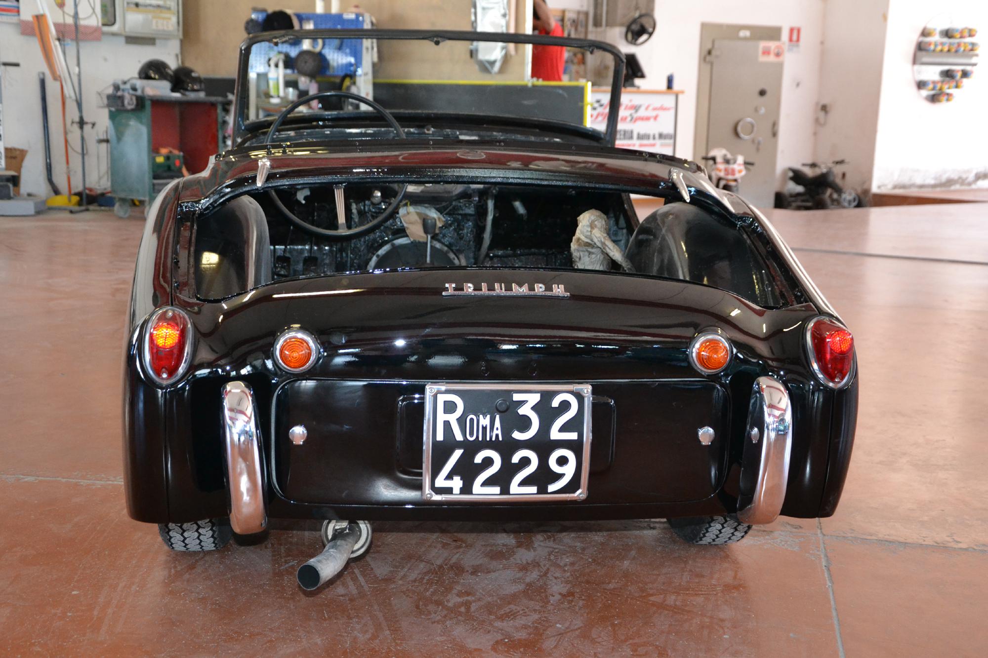 La Triumph TR3 acquistata da Filippo Berselli