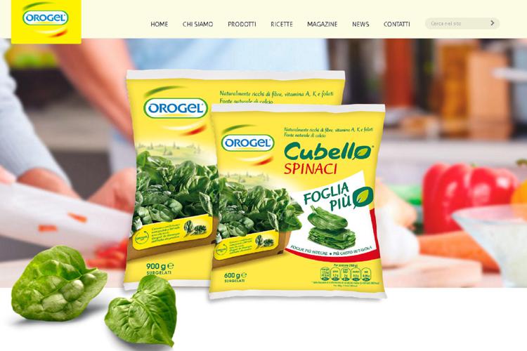 Gli spinaci Cubello (foto dal sito Orogel)