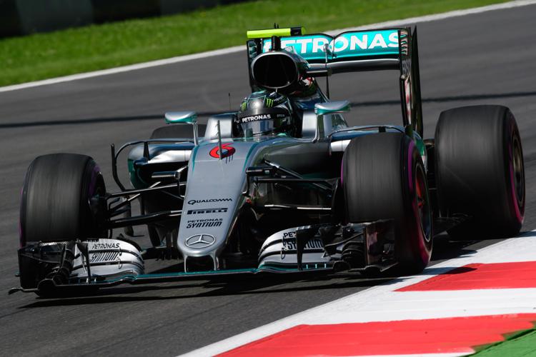 La Mercedes del pilota tedesco Nico Rosberg  - AFP