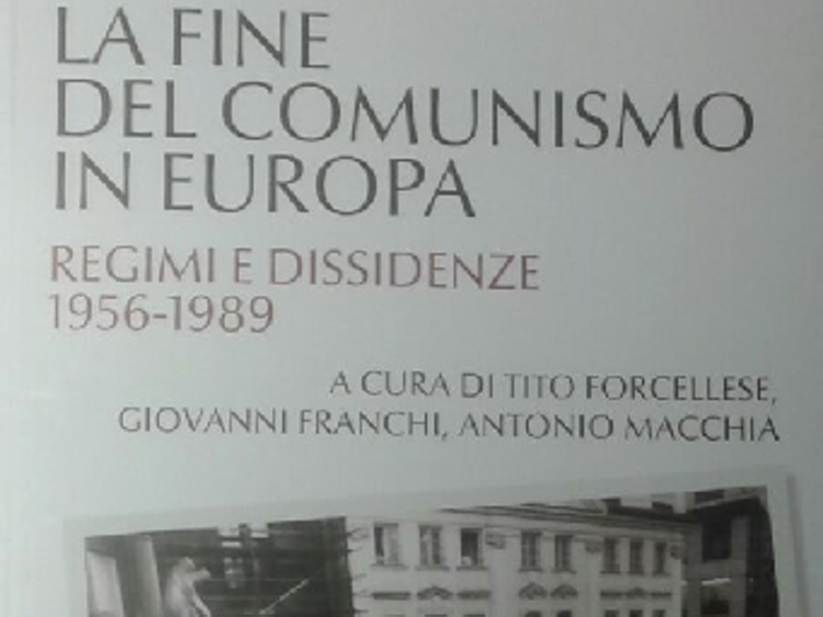 dettaglio della copertina del libro 'La fine del comunismo in Europa' (Rubettino)