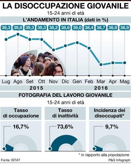 infografica disoccupaz one giovanile