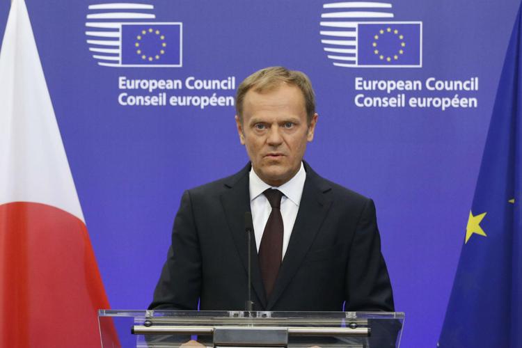 Gentiloni meets European Council president Donald Tusk