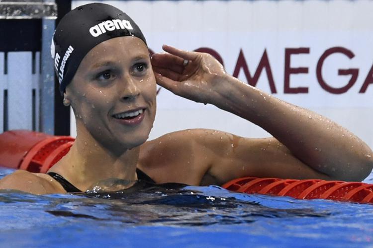 La campionessa azzurra del nuoto Federica Pellegrini  - AFP