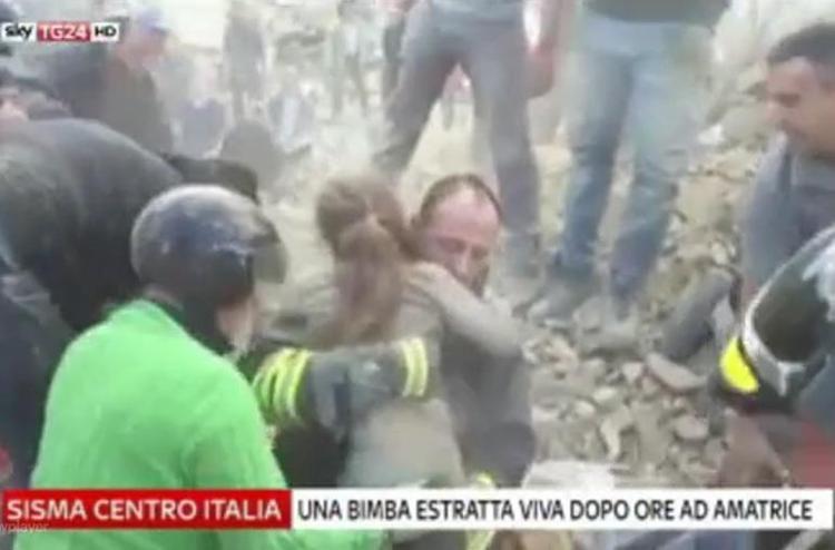 Young girl pulled alive from Italian earthquake rubble