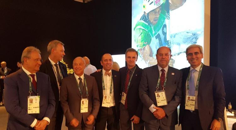 Il presidente Arisf Chiulli con i presidenti delle nuove discipline olimpiche 