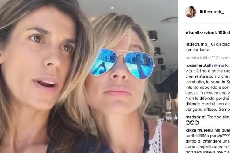 Elisabetta Canalis e Maddalena Corvaglia su Instagram